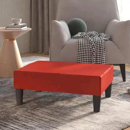Reposapiés de cuero sintético rojo vino tinto 78x56x32 cm von , Osmanen - Ref: Foro24-337712, Preis: 51,04 €, Rabatt: %