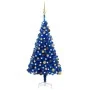 Árbol de Navidad preiluminado con luces y bolas azul 120 cm by , Christmas trees - Ref: Foro24-3077507, Price: 48,90 €, Disco...