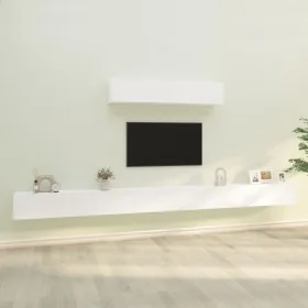 Set de muebles para TV 6 piezas madera contrachapada blanco by , TV Furniture - Ref: Foro24-3114606, Price: 346,13 €, Discoun...