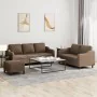 Juego de sofás con cojines 3 piezas tela marrón von , Sofas - Ref: Foro24-3201845, Preis: 557,99 €, Rabatt: %