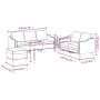 Juego de sofás con cojines 3 piezas tela marrón von , Sofas - Ref: Foro24-3201845, Preis: 557,99 €, Rabatt: %