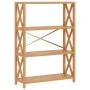 Estantería de 4 niveles madera maciza de roble 80x30x112 cm by , Bookcases and shelves - Ref: Foro24-353811, Price: 121,87 €,...