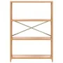 Estantería de 4 niveles madera maciza de roble 80x30x112 cm by , Bookcases and shelves - Ref: Foro24-353811, Price: 121,87 €,...