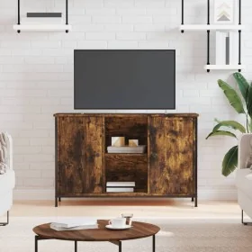 Mueble de TV madera de ingeniería roble ahumado 100x35x65 cm by , TV Furniture - Ref: Foro24-832780, Price: 85,83 €, Discount: %