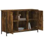Mueble de TV madera de ingeniería roble ahumado 100x35x65 cm by , TV Furniture - Ref: Foro24-832780, Price: 85,83 €, Discount: %