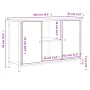 Mueble de TV madera de ingeniería roble ahumado 100x35x65 cm by , TV Furniture - Ref: Foro24-832780, Price: 85,83 €, Discount: %