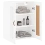 Armario de pared madera ingeniería blanco brillo 69,5x34x90 cm de , Aparadores - Ref: Foro24-830358, Precio: 75,81 €, Descuen...