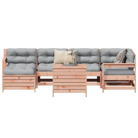 Juego de sofás de jardín 7 pzas madera maciza de abeto Douglas by , Garden sets - Ref: Foro24-3250986, Price: 449,43 €, Disco...