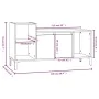 Mueble para TV madera contrachapada blanco 100x35x55 cm von , TV-Möbel - Ref: Foro24-821180, Preis: 68,35 €, Rabatt: %
