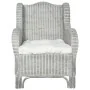 Sofá con cojín ratán natural y lino gris von , Sofas - Ref: Foro24-325464, Preis: 250,14 €, Rabatt: %