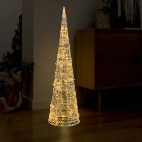 Pirámide decorativa cono acrílico luces LED blanco cálido 120cm by , Christmas lights - Ref: Foro24-329805, Price: 80,57 €, D...