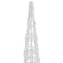 Pirámide decorativa cono acrílico luces LED blanco cálido 120cm von , Weihnachtsbeleuchtung - Ref: Foro24-329805, Preis: 80,5...