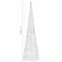 Pirámide decorativa cono acrílico luces LED blanco cálido 120cm von , Weihnachtsbeleuchtung - Ref: Foro24-329805, Preis: 80,5...