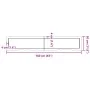 Estante pared madera roble tratada marrón claro 160x30x(2-4) cm von , Regale und Regale - Ref: Foro24-363708, Preis: 78,40 €,...