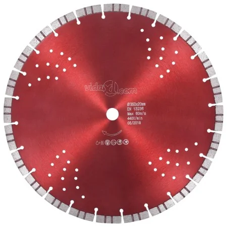 Disco de corte de diamante con turbo y agujeros acero 350 mm von , Sägeblätter - Ref: Foro24-143234, Preis: 58,69 €, Rabatt: %