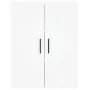 Aparador alto madera contrachapada blanco 69,5x34x180 cm by , Sideboards - Ref: Foro24-3199961, Price: 174,88 €, Discount: %