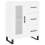 Aparador alto madera contrachapada blanco 69,5x34x180 cm by , Sideboards - Ref: Foro24-3199961, Price: 174,88 €, Discount: %