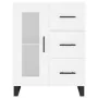 Aparador alto madera contrachapada blanco 69,5x34x180 cm by , Sideboards - Ref: Foro24-3199961, Price: 174,88 €, Discount: %