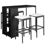 Set comedor de jardín 5 piezas y cojines ratán sintético negro von , Gartensets - Ref: Foro24-44177, Preis: 319,82 €, Rabatt: %
