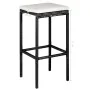 Set comedor de jardín 5 piezas y cojines ratán sintético negro von , Gartensets - Ref: Foro24-44177, Preis: 319,82 €, Rabatt: %