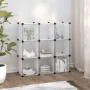 Estantería de cubos 9 compartimentos y puertas PP transparente by , Shoe racks and shoe organizers - Ref: Foro24-340557, Pric...