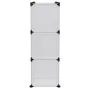Estantería de cubos 9 compartimentos y puertas PP transparente by , Shoe racks and shoe organizers - Ref: Foro24-340557, Pric...