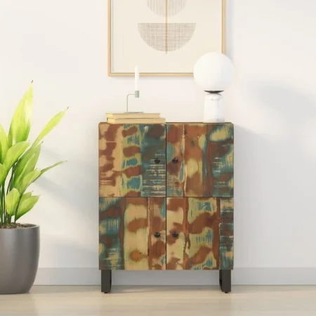 Aparador con 4 puertas madera maciza reciclada 60x33x75 cm de , Aparadores - Ref: Foro24-352919, Precio: 149,27 €, Descuento: %