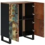 Aparador con 4 puertas madera maciza reciclada 60x33x75 cm de , Aparadores - Ref: Foro24-352919, Precio: 149,27 €, Descuento: %