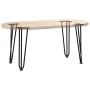 Patas de mesa tipo horquilla 4 uds acero macizo negro 42 cm by , Table legs - Ref: Foro24-4012440, Price: 51,70 €, Discount: %