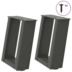 Patas de mesa centro forma U 2uds acero antracita 30x(30-31) cm von , Tischbeine - Ref: Foro24-4012738, Preis: 54,60 €, Rabat...