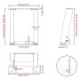 Patas de mesa centro forma U 2uds acero antracita 30x(30-31) cm de , Patas para mesas - Ref: Foro24-4012738, Precio: 54,60 €,...