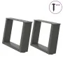 Patas de mesa centro forma U 2uds acero antracita 50x(30-31) cm by , Table legs - Ref: Foro24-4012746, Price: 63,23 €, Discou...