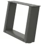 Patas de mesa centro forma U 2uds acero antracita 50x(30-31) cm by , Table legs - Ref: Foro24-4012746, Price: 63,23 €, Discou...