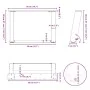 Patas de mesa de centro forma U 2uds acero negro 50x(30-31) cm von , Tischbeine - Ref: Foro24-4012744, Preis: 63,50 €, Rabatt: %