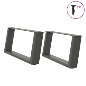 Patas de mesa centro forma U 2uds acero antracita 60x(30-31) cm von , Tischbeine - Ref: Foro24-4012750, Preis: 67,65 €, Rabat...