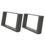 Patas de mesa centro forma U 2uds acero antracita 60x(30-31) cm by , Table legs - Ref: Foro24-4012750, Price: 67,65 €, Discou...