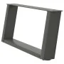 Patas de mesa centro forma U 2uds acero antracita 60x(30-31) cm by , Table legs - Ref: Foro24-4012750, Price: 67,65 €, Discou...