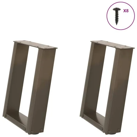 Patas para mesa de centro en forma de U 2 uds antracita acero by , Table legs - Ref: Foro24-4012759, Price: 59,08 €, Discount: %