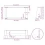 Patas de mesa de centro forma U 2uds acero negro 70x(30-31) cm by , Table legs - Ref: Foro24-4012752, Price: 73,93 €, Discoun...