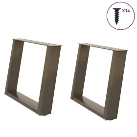 Patas para mesa de centro en forma de U 2 uds antracita acero by , Table legs - Ref: Foro24-4012771, Price: 74,45 €, Discount: %