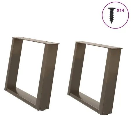Patas para mesa de centro en forma de U 2 uds antracita acero by , Table legs - Ref: Foro24-4012771, Price: 74,45 €, Discount: %