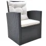 6-piece garden dining set and black synthetic rattan cushions by vidaXL, Garden sets - Ref: Foro24-42643, Price: 691,74 €, Di...