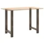 Patas para mesa de centro de acero natural 2 uds 60x(90-91) cm by , Table legs - Ref: Foro24-4013335, Price: 95,00 €, Discoun...
