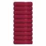 Toallas de invitados 10uds 100% algodón burdeos 70x140cm 360gsm by , Towels - Ref: Foro24-136739, Price: 79,27 €, Discount: %