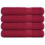 Toallas 4 uds 100% algodón burdeos 100x200 cm 600 gsm by , Towels - Ref: Foro24-136747, Price: 59,12 €, Discount: %