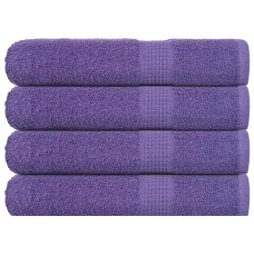Toallas de sauna 4 uds 100% algodón morado 80x200 cm 360 gsm by , Towels - Ref: Foro24-136888, Price: 50,09 €, Discount: %