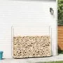 Leñero acero galvanizado 200x25x150 cm by , Firewood bags and holders - Ref: Foro24-4100705, Price: 30,40 €, Discount: %