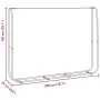 Leñero acero galvanizado 200x25x150 cm by , Firewood bags and holders - Ref: Foro24-4100705, Price: 30,40 €, Discount: %