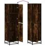 Aparador alto madera de ingeniería y metal 35,5x35x139 cm by , Sideboards - Ref: Foro24-849056, Price: 91,42 €, Discount: %