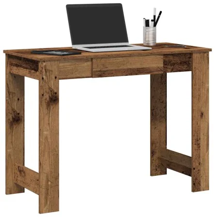 Escritorio de madera de ingeniería envejecida 100x45x75 cm by , Desks - Ref: Foro24-860434, Price: 62,76 €, Discount: %